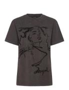 Budapest Tops T-shirts & Tops Short-sleeved Grey Desigual