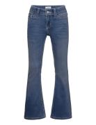 Trousers Denim Freja Thick Sti Bottoms Jeans Bootcut Jeans Blue Lindex