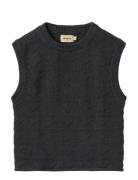 Knit Vest Bobby Tops Vests Navy Wheat
