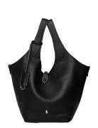 Shiny Drum Pebble-Ply Tte-Tte-Med Bags Totes Black Polo Ralph Lauren