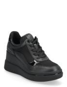 Emmy Wedge Trainer Low-top Sneakers Black Michael Kors