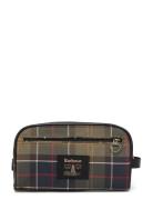 Barbour Tartan Washbag Toilettaske Khaki Green Barbour
