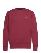 Reg Shield C-Neck Sweat Tops Sweatshirts & Hoodies Sweatshirts Red GAN...