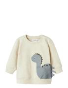 Nbmnixen Ls Sweat Bru Tops Sweatshirts & Hoodies Sweatshirts Cream Nam...