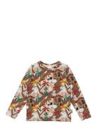 Trädkoja Tröja Tops T-shirts Long-sleeved T-Skjorte Brown MUMIN