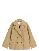 Woven Outdoor Jackets Uldjakke Jakke Beige Marc O'Polo