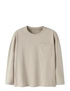 Nkmvebbe Ls Rlx Top Tops Sweatshirts & Hoodies Sweatshirts Beige Name ...