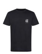 T-Shirt Tops T-Kortærmet Skjorte Navy Armani Exchange