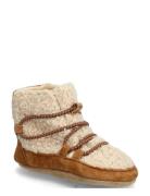 Hiking Teddy Boots Slippers Hjemmesko Cream Melton