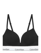 Push Up Plunge Lingerie Bras & Tops Soft Bras Non Wired Bras Black Cal...
