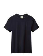 Ss Slim Stretch Cotton Crewnk Te Tops T-Kortærmet Skjorte Navy Calvin ...