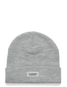 Hmljr Knit Beanie Sport Headwear Hats Beanie Grey Hummel