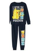 Nkmabel Pokemon Ls Nighset Noos Sky Pyjamassæt Navy Name It