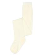 Wool/Cotton Tights Tights Cream Mp Denmark