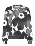 Leiot Akvarelli Unikko Tops Sweatshirts & Hoodies Sweatshirts Black Ma...