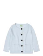 Baby Zigzag Blouse Tops Knitwear Cardigans Blue FUB