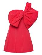 Bella Bow Mini Dress Kort Kjole Red Bardot