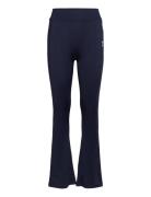 Hmljr High Waist Flared Tights Sport Leggings Navy Hummel