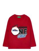 T-Shirt L/S Tops T-shirts Long-sleeved T-Skjorte Red United Colors Of ...