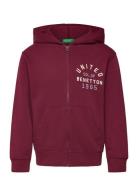 Jacket W/Hood L/S Tops Sweatshirts & Hoodies Hoodies Burgundy United C...