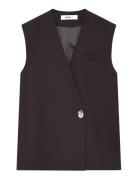 Francine - Light Wool Blend Blazers Sleeveless Blazers Brown Day Birge...