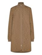 Padded Quilt Coat Quiltet Jakke Beige Ilse Jacobsen