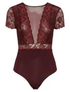 Pcsicca Ss Bodystocking Noos Bodies Slip Red Pieces