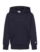 Hooded Sweatshirt Tops Sweatshirts & Hoodies Hoodies Navy Champion