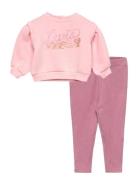 Gg-Legging Set Tops Sweatshirts & Hoodies Sweatshirts Pink Levi's