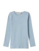 Tani Tops T-shirts Long-sleeved T-Skjorte Blue MarMar Copenhagen