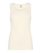 Sc-Ryan Tops T-shirts & Tops Sleeveless Cream Soyaconcept