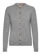 Barbour Pendle Knitted Cardigan Tops Knitwear Cardigans Grey Barbour