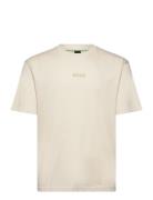 Tee 10 Sport Men Sports Clothes Sport Tops Sport T-Skjorte Cream BOSS