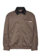 A- Ls Cotton Fz Blouson Jacket Tynd Jakke Brown Calvin Klein Jeans