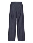 Ihjumi Pa Bottoms Trousers Straight Leg Blue ICHI
