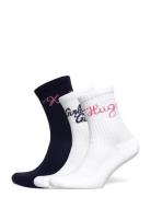 3P Qs Slogan Cc W Lingerie Socks Regular Socks White HUGO