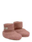 Footies Wool Fleece 2-Layer Shoes Baby Booties Pink Huttelihut