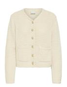 Ihbarisa Ca Tops Knitwear Cardigans Cream ICHI