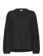 Frhida Bl 1 Tops Blouses Long-sleeved Black Fransa