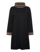 Teshia Dress Dresses Knitted Dresses Black Jumperfabriken
