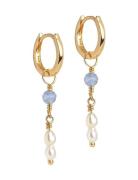Hoops, Liva Accessories Jewellery Earrings Hoops Gold Enamel Copenhage...
