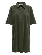 Onlgry-Nessa S/S Cord Dress Pnt Knælang Kjole Khaki Green ONLY