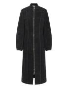 Kbbeverly Denim Dress Knælang Kjole Grey Karen By Simonsen