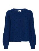 Ihdestine Ca Tops Knitwear Cardigans Navy ICHI