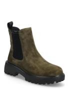 Aya S Shoes Boots Ankle Boots Ankle Boots Flat Heel Khaki Green WODEN
