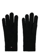 Th Flag Fluffy Knit Gloves Accessories Gloves Finger Gloves Black Tomm...