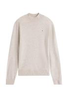 Wool Cash Mock-Nk Ls Swt Tops Knitwear Jumpers Cream Tommy Hilfiger