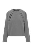 Marine Blouse Tops Blouses Long-sleeved Grey Lovechild 1979