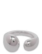 Bolded Drops Ring Silver Ring Smykker Silver Syster P