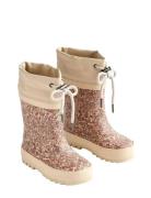 Rubber Boot Thermo Print Shoes Rubberboots High Rubberboots Pink Wheat